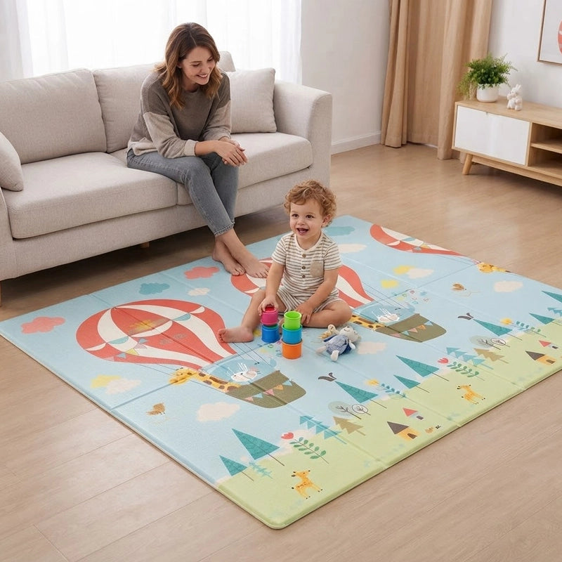 Tapis d'éveil double face