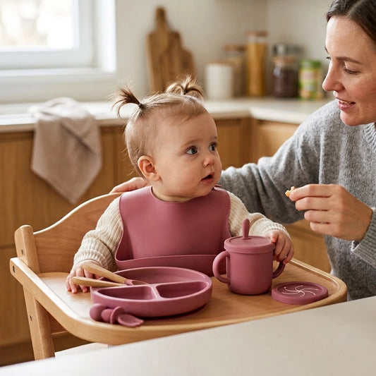 Coffret repas bébé silicone Gentle Tots